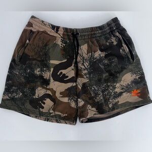 Adidas Men's Athletic Shorts - Camouflage Black and Brown
